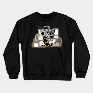 Trapped Toons Tell Twisted Tales (sometimes) Crewneck Sweatshirt